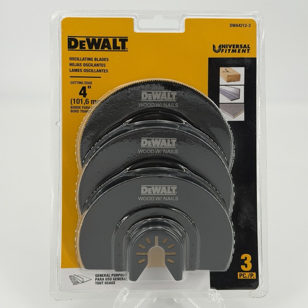 Dewalt 3 Pack Of Oscillating Bi-Metal Blades DWA4212-3 -  NEW SEALED FREE SHIP